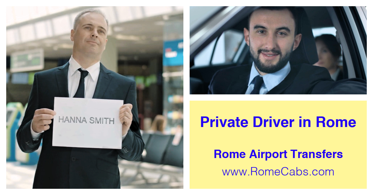 Private Driver in Rome_Rome Airport Transfers_Rome Luxury Transfers RomeCabs