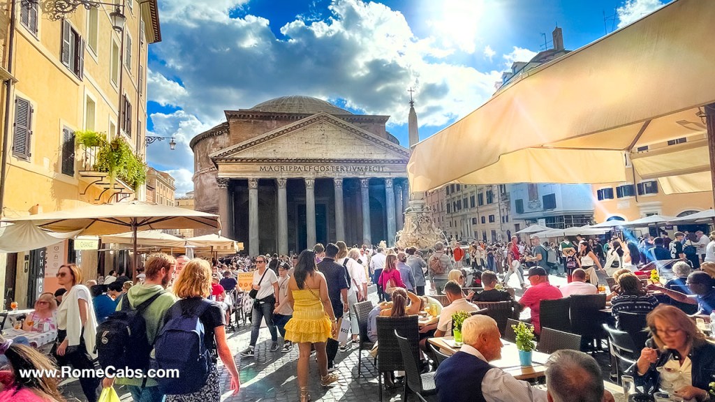 Piazza della Rotonda Pantheon Rome most beautiful squares limo tours RomeCabs