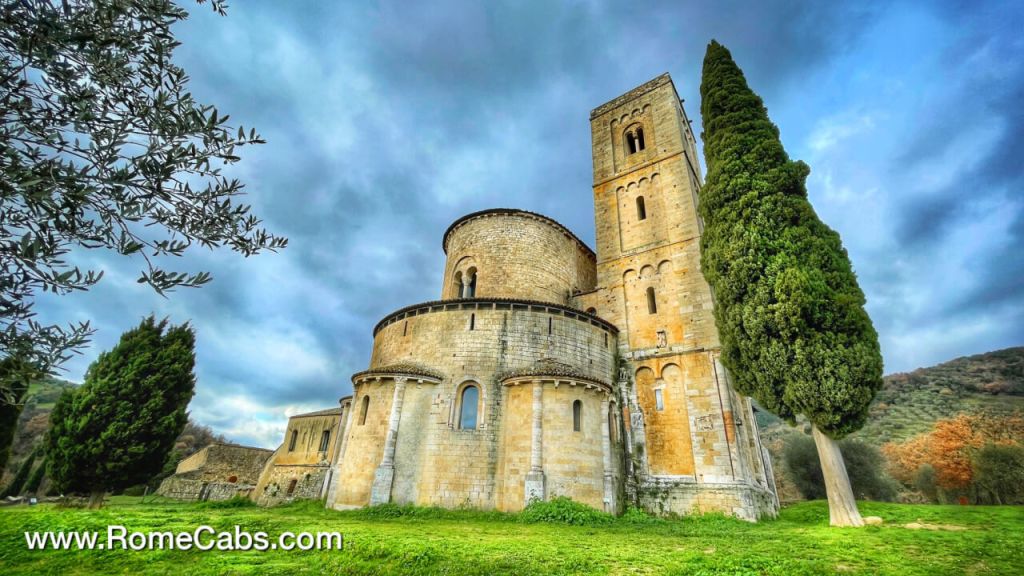 Sant Antimo Abbey Tuscany Tours from Rome in limo_RomeCabs