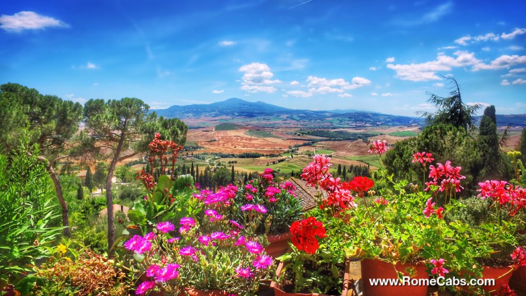 Tours to Tuscany from Rome Pienza Valley of Orcia_Italy Luxury Tours RomeCabs