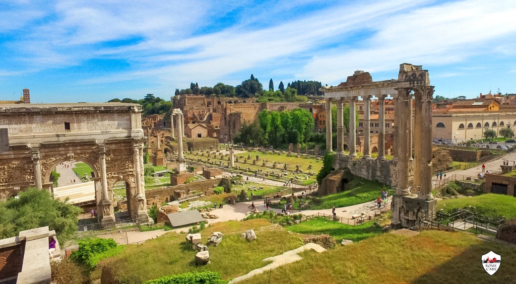 roman forum from capitoline hill Rome Cabs RomeCabs Tours