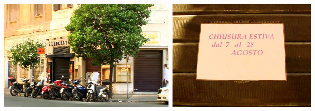 Rome Stores are Closed in August travel tips visiting Rome Italy in the summer_RomeCabs