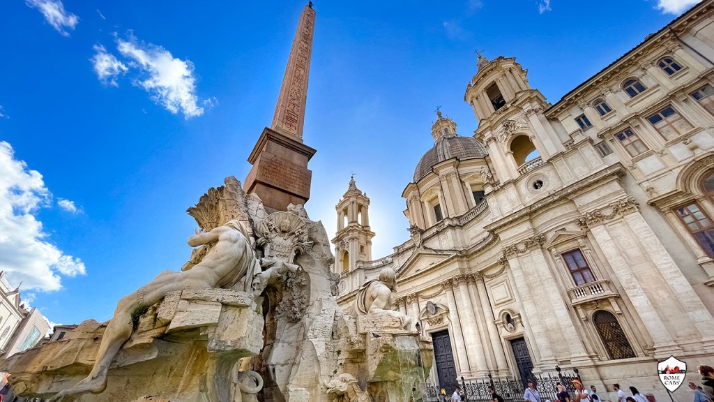 Piazza Navona Fountain of Four Rivers Bernini Egyptian Obelisk Rome private tours