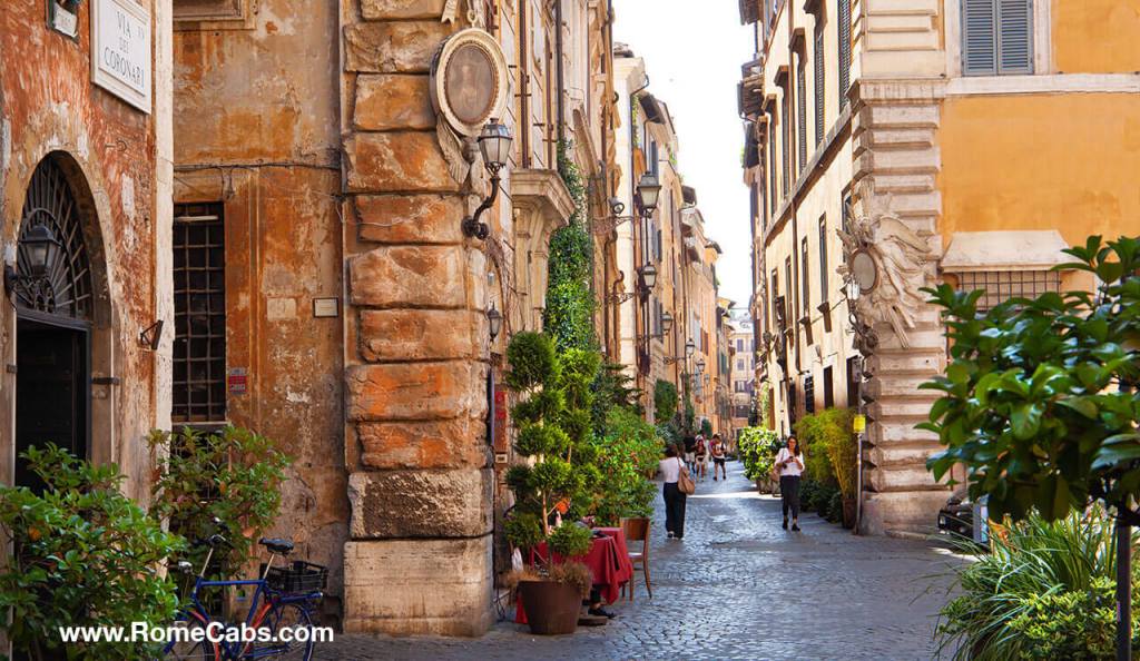 Via dei Coronari Experience Rome as a local RomeCabs